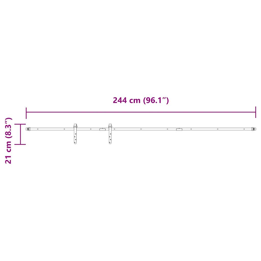 Liukukaapin Ovisarja 244 Cm Hiiliteräs