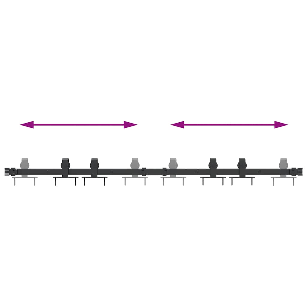 Liukukaapin Ovisarja 122 Cm Hiiliteräs