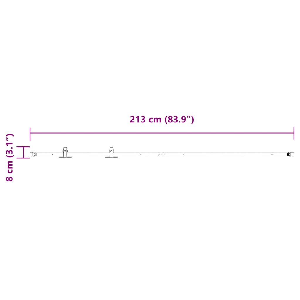 Liukukaapin Ovisarja 213 Cm Hiiliteräs