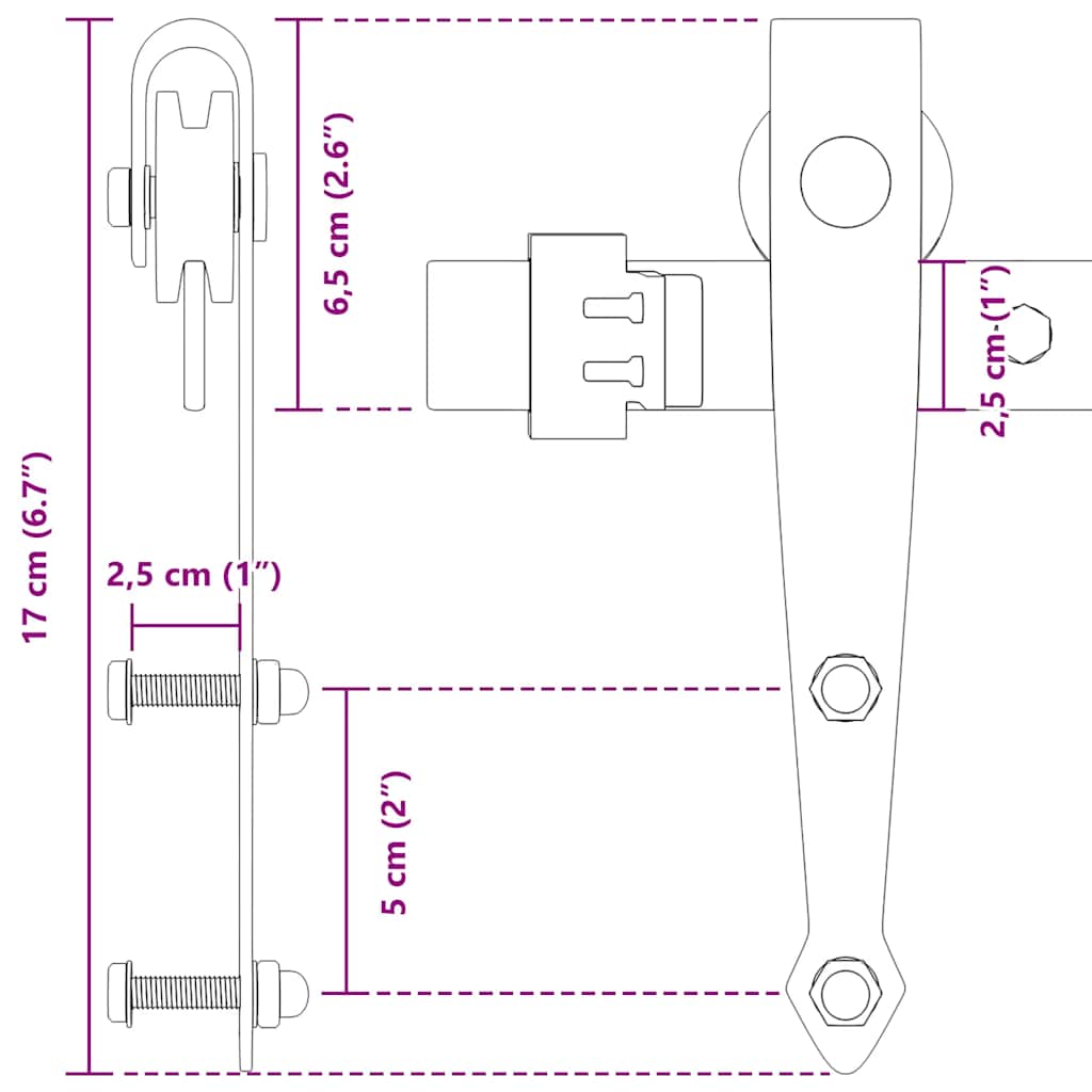 Liukukaapin Ovisarja 213 Cm Hiiliteräs