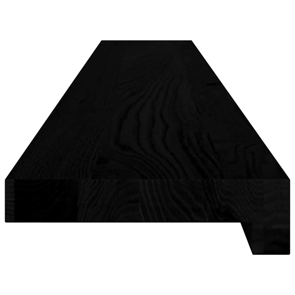 Ikkunalaudat 2 Kpl Ruskeanmusta 120X15X2 Cm Massiivipuutammea