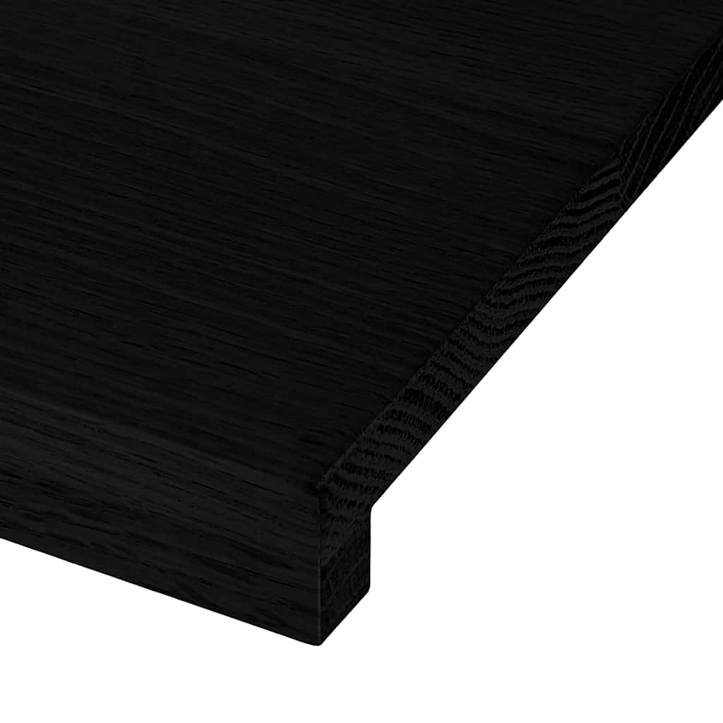 Ikkunalaudat 2 Kpl Ruskeanmusta 100X40X2 Cm Massiivipuutammea