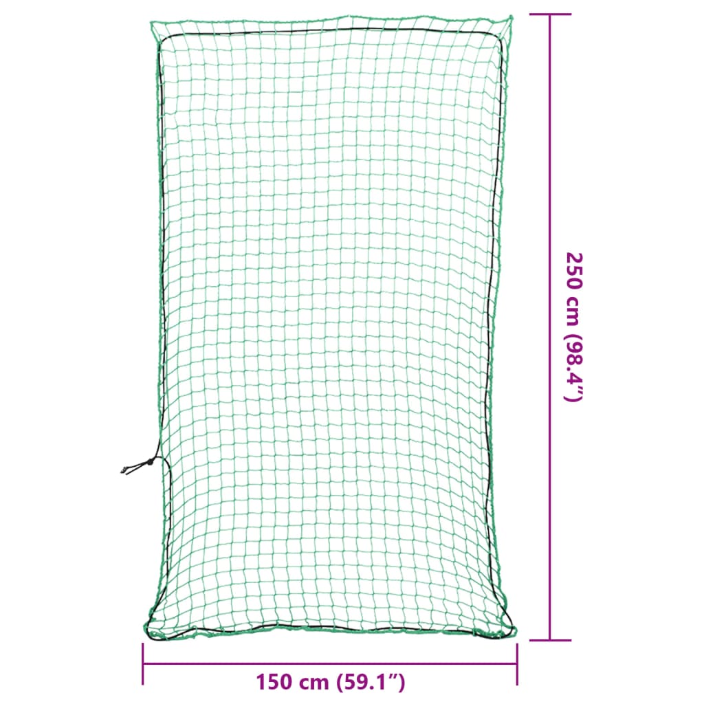Peräkärryn Verkko Joustavalla Köydellä Vihreä 2,5X1,5 M Pp