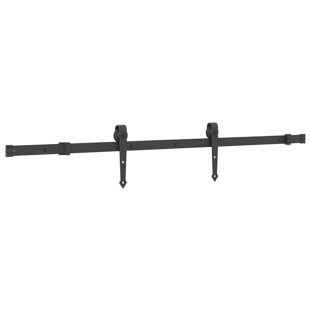 Liukuoven Asennussarja Teräs 152,5 Cm Musta