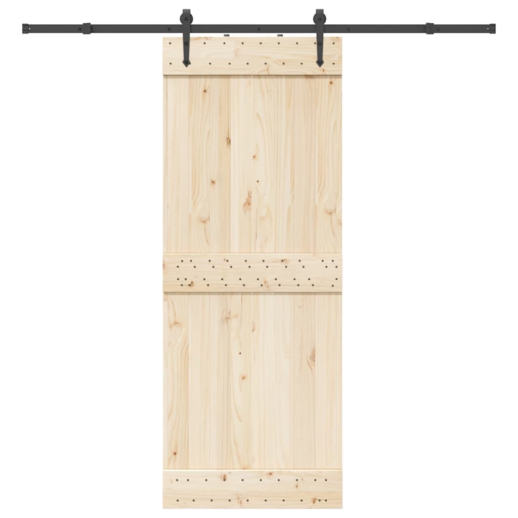 Liukuoven Asennussarja Teräs 213,5 Cm Musta