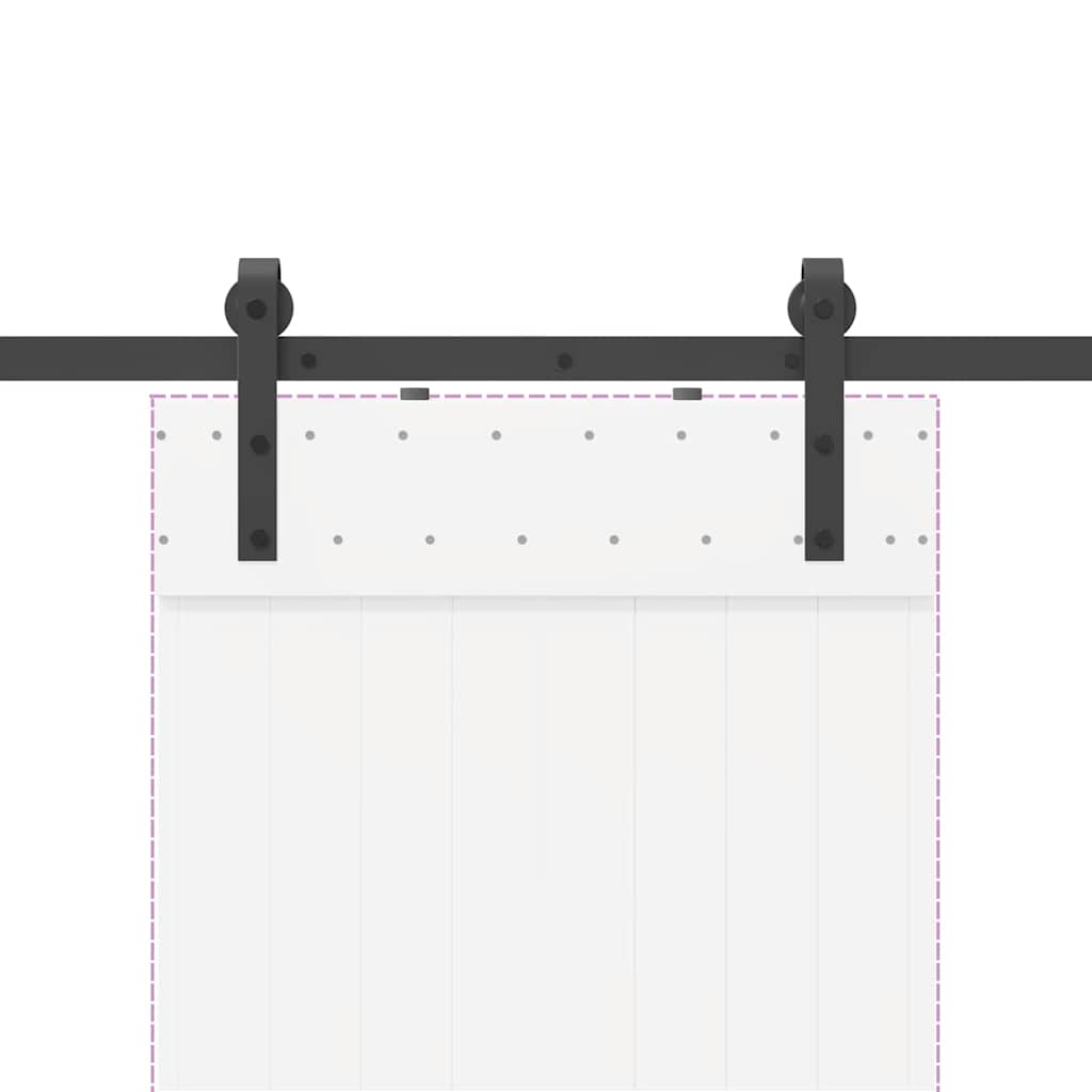 Liukuoven Asennussarja Teräs 152,5 Cm Musta