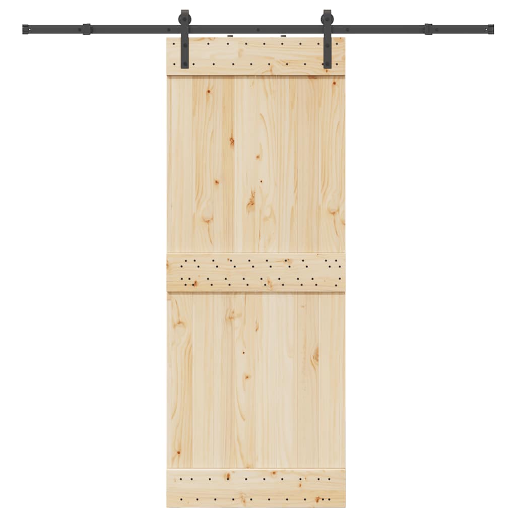 Liukuoven Asennussarja Teräs 213,5 Cm Musta