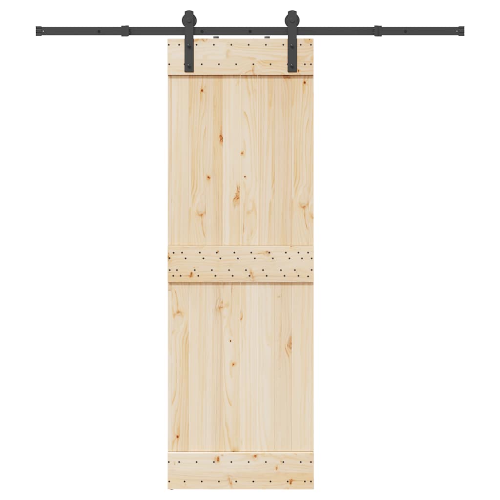 Liukuoven Asennussarja Teräs 200 Cm Musta