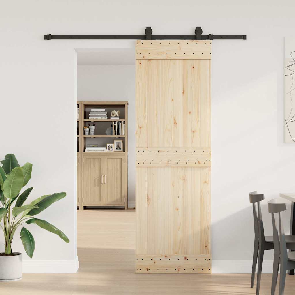 Liukuoven Asennussarja Teräs 183 Cm Musta
