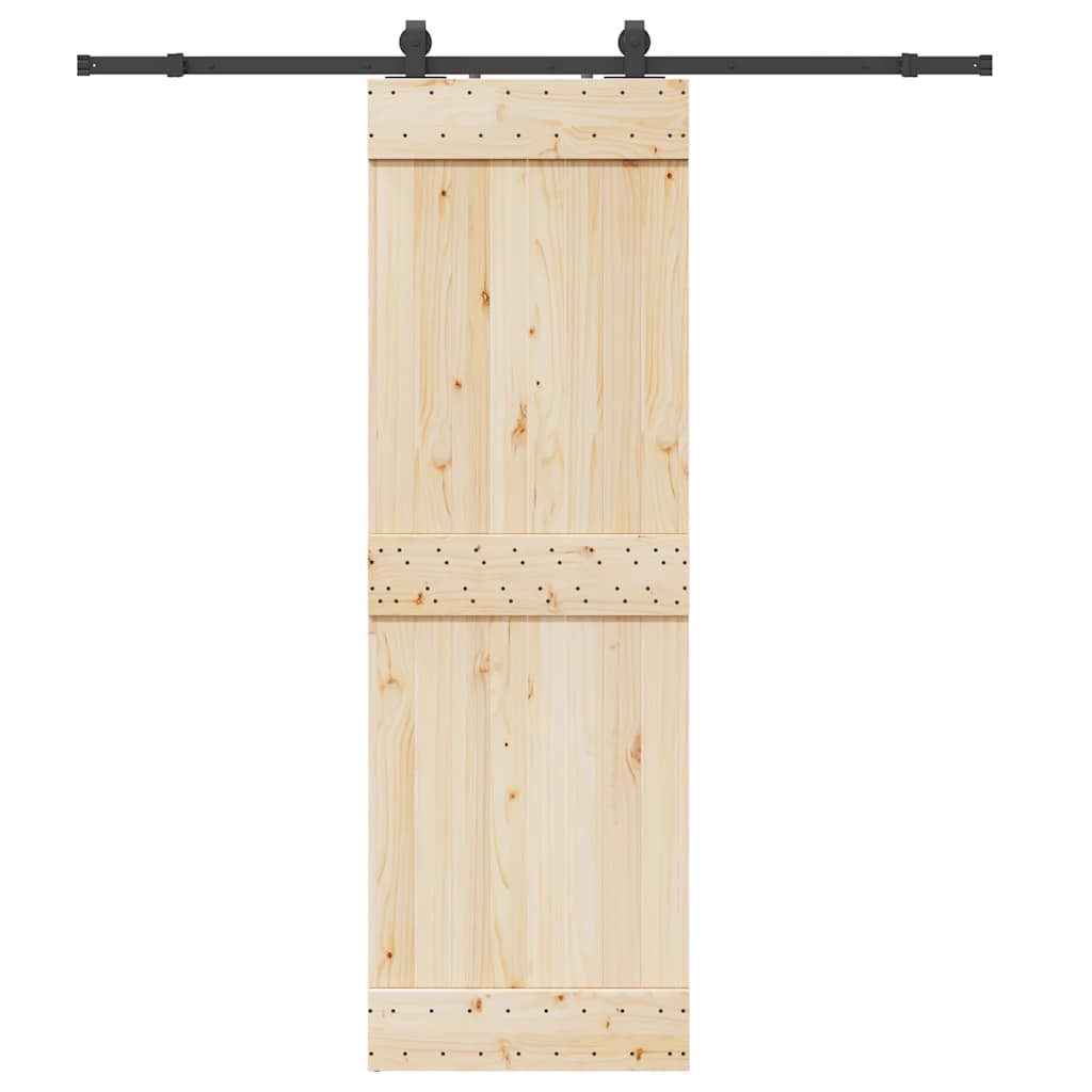 Liukuoven Asennussarja Teräs 200 Cm Musta