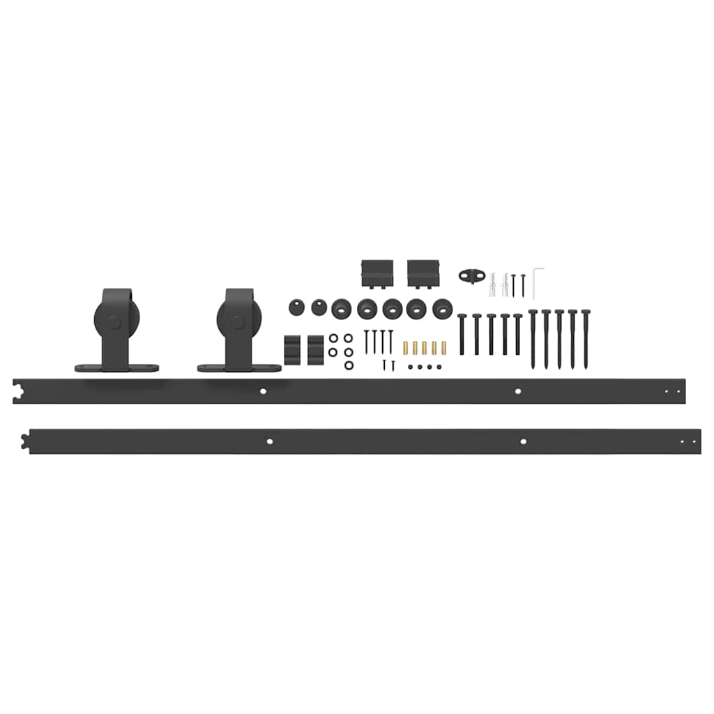 Liukuovi Hardware Kit 213 Cm Teräs Musta