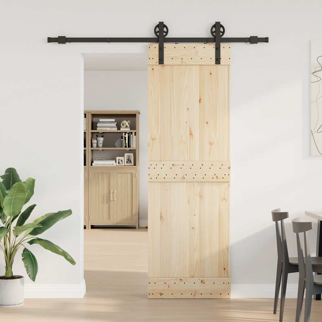 Liukuoven Asennussarja Teräs 183 Cm Musta