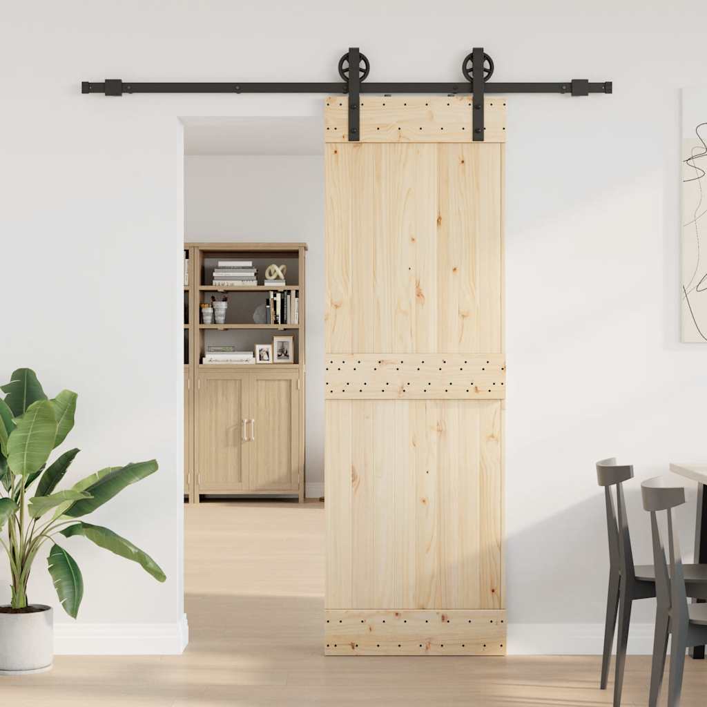 Liukuoven Asennussarja Teräs 200 Cm Musta