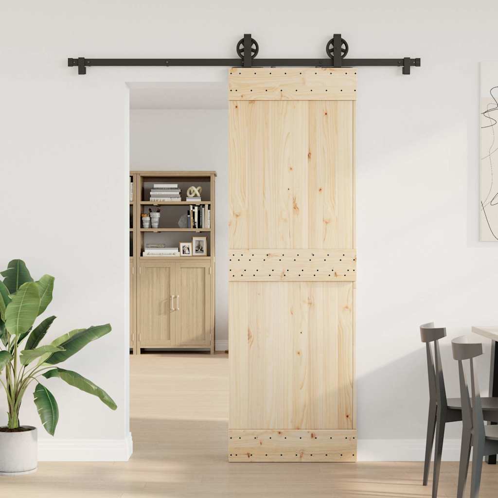 Liukuoven Asennussarja Teräs 183 Cm Musta