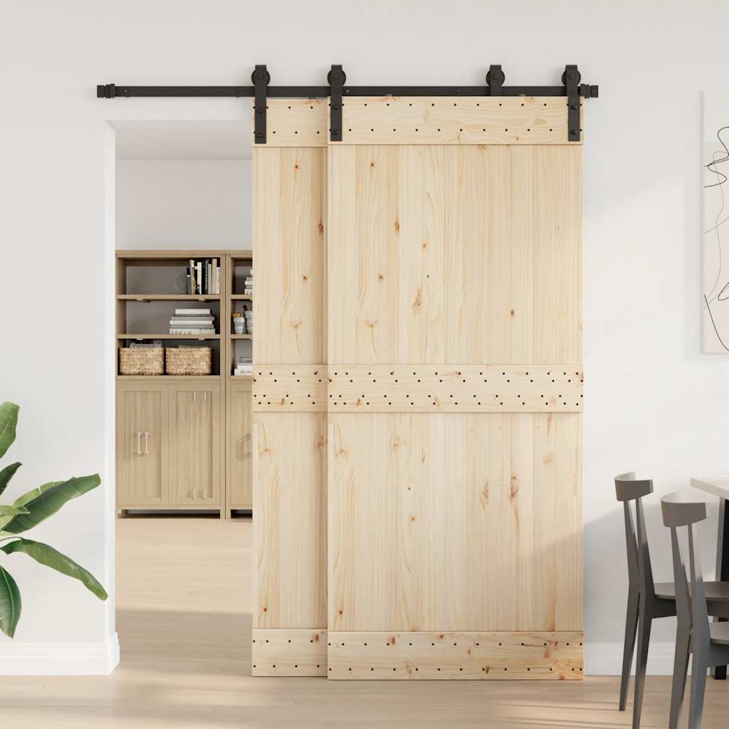 Liukuoven Asennussarja Teräs 183 Cm Musta