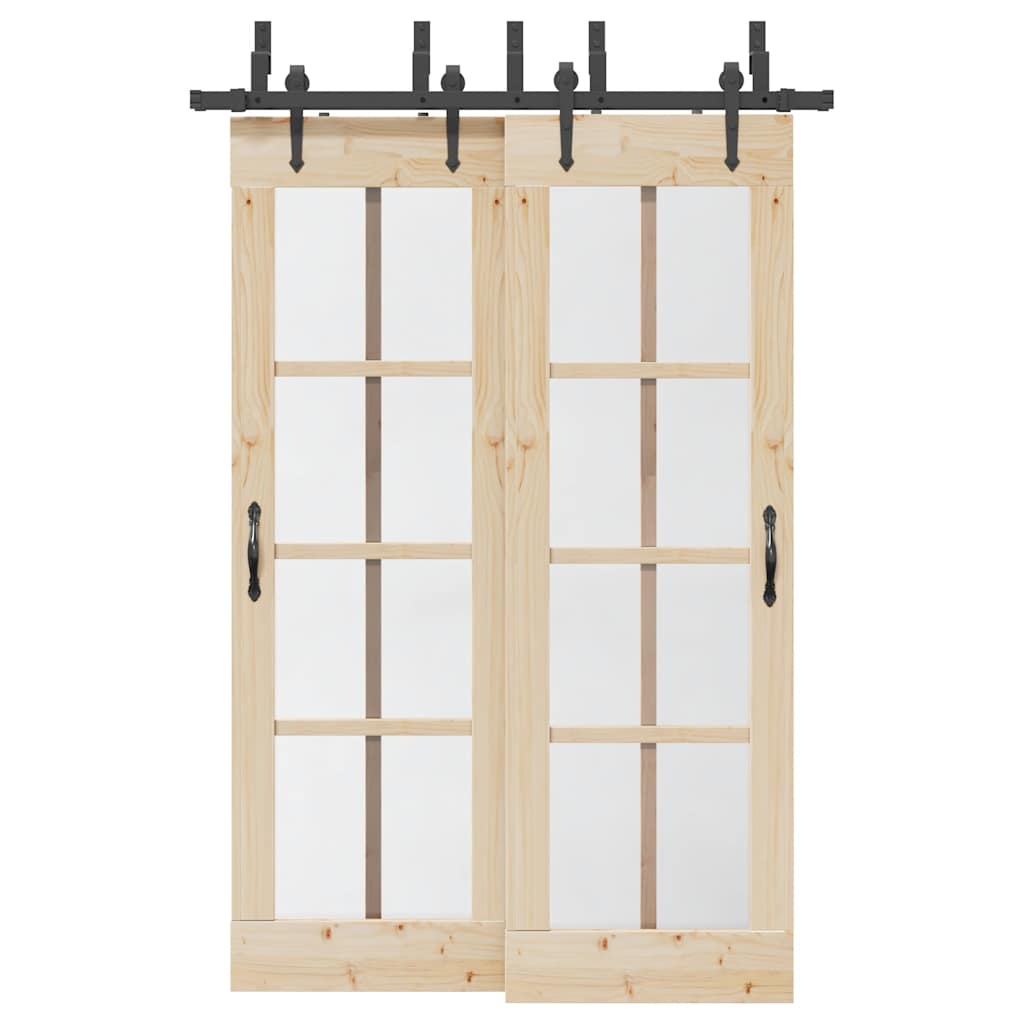 Liukuoven Asennussarja Teräs 152,5 Cm Musta