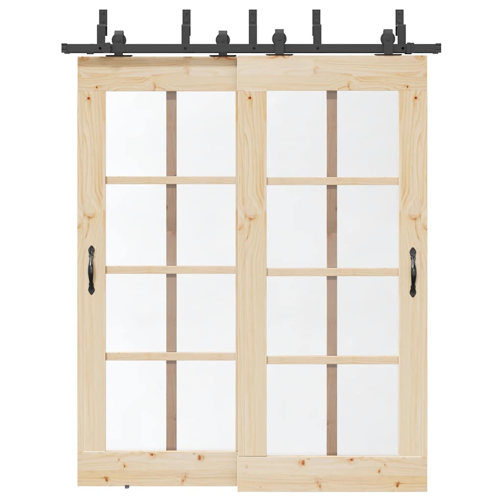 Liukuoven Asennussarja Teräs 183 Cm Musta
