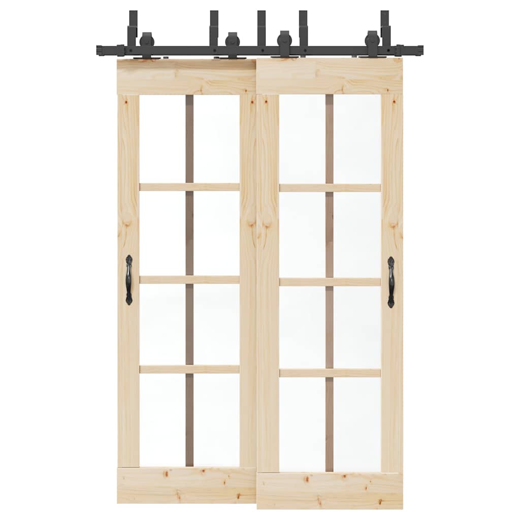 Liukuoven Asennussarja Teräs 152,5 Cm Musta
