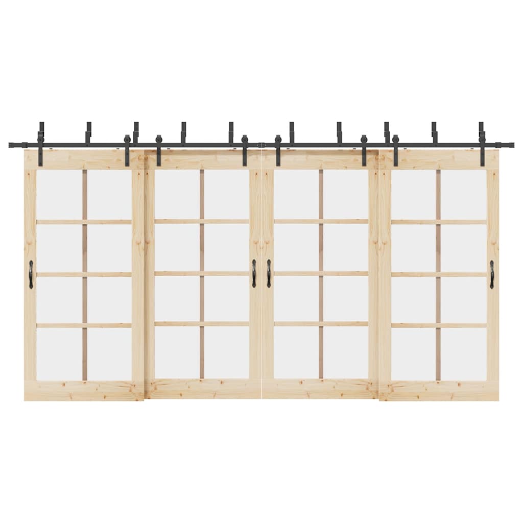 Liukuovi Hardware Kit 427 Cm Teräs Musta