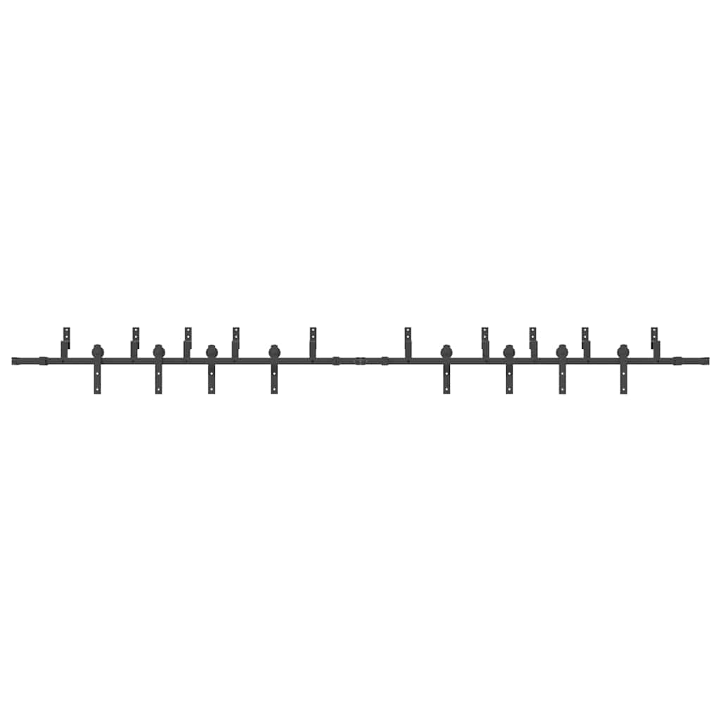 Liukuovi Hardware Kit 400 Cm Teräs Musta