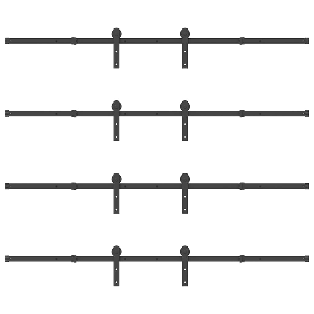 Liukuovi Hardware Kit 427 Cm Teräs Musta