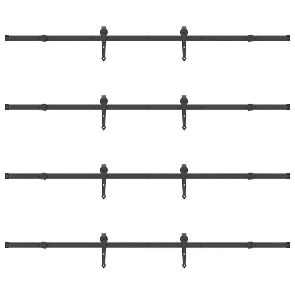 Liukuovi Hardware Kit 427 Cm Teräs Musta