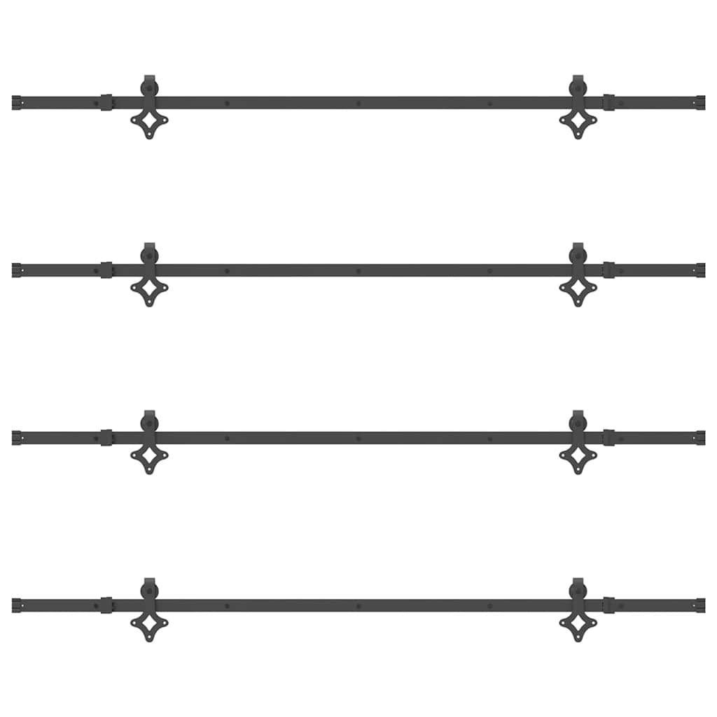 Liukuovi Hardware Kit 427 Cm Teräs Musta