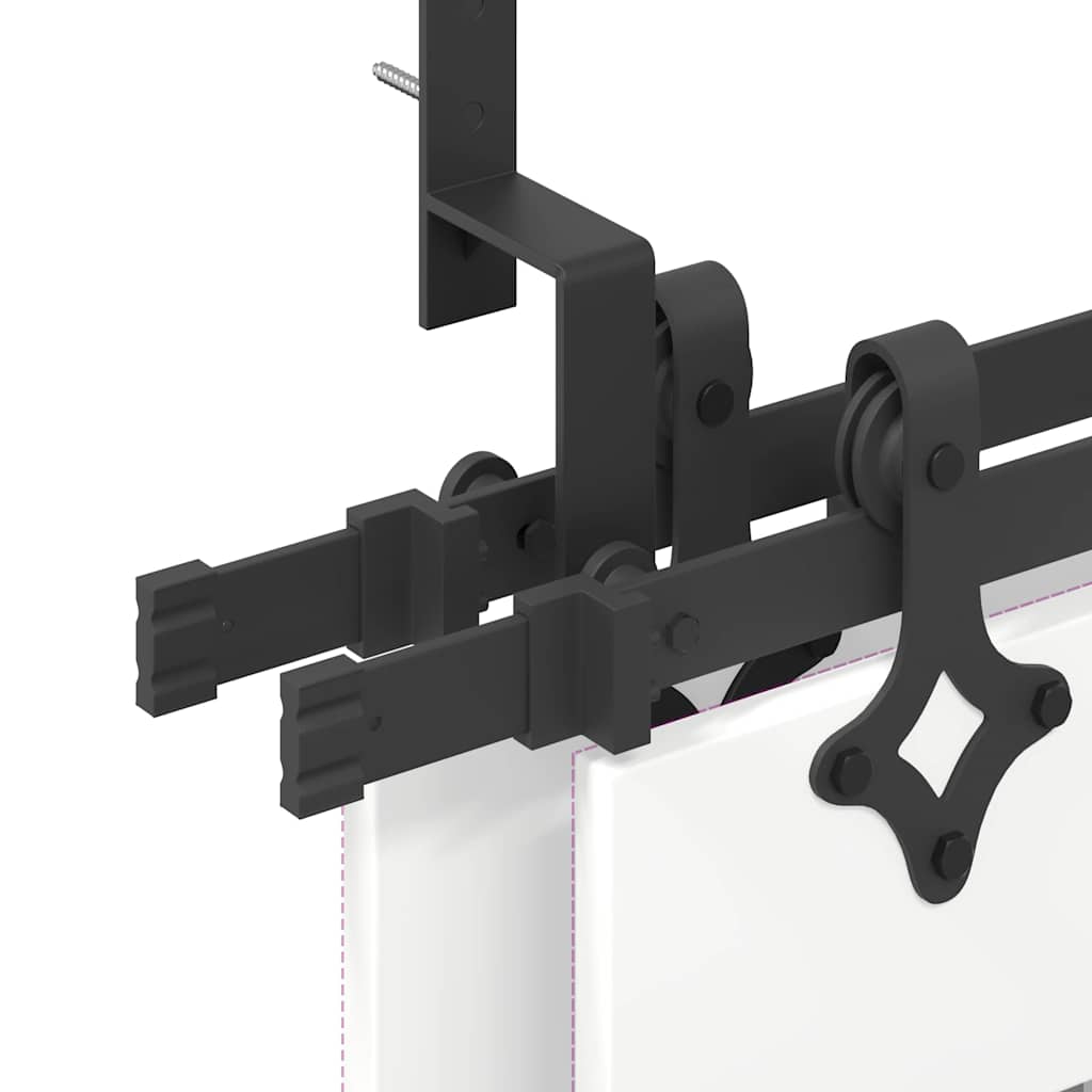 Liukuovi Hardware Kit 427 Cm Teräs Musta