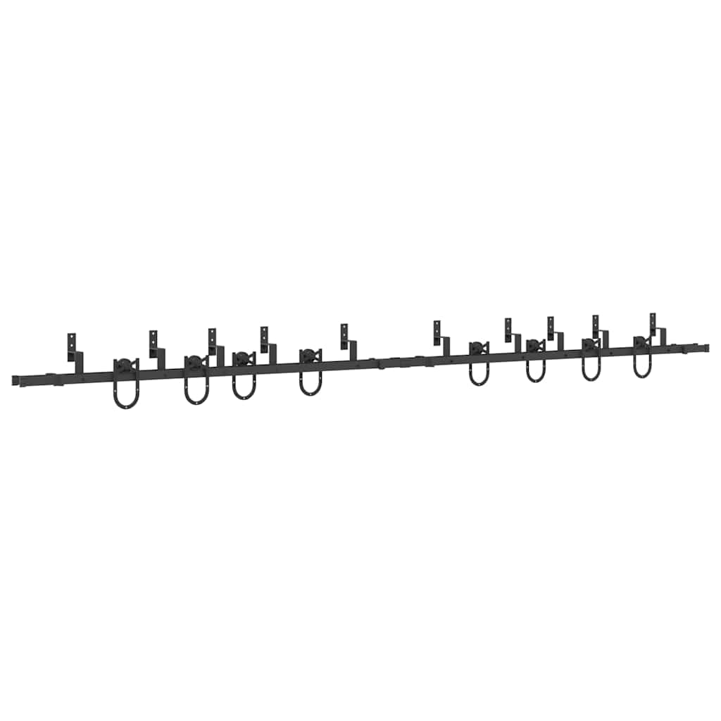 Liukuovi Hardware Kit 400 Cm Teräs Musta