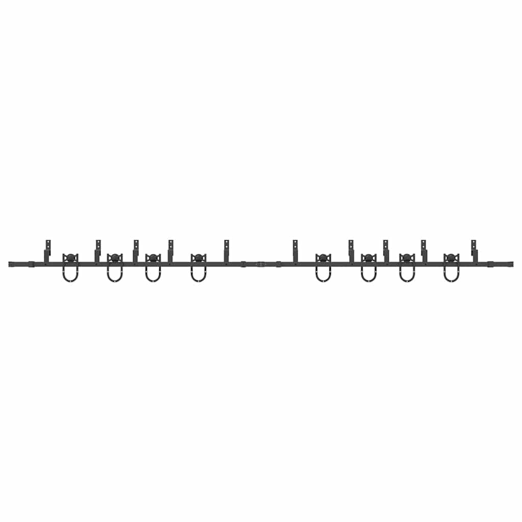 Liukuovi Hardware Kit 400 Cm Teräs Musta