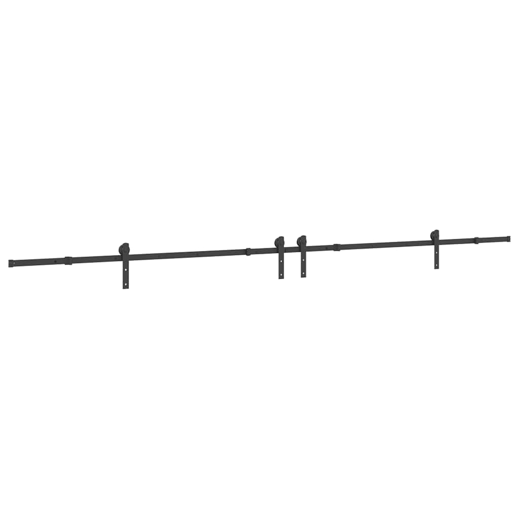 Liukuovi Hardware Kit 400 Cm Teräs Musta