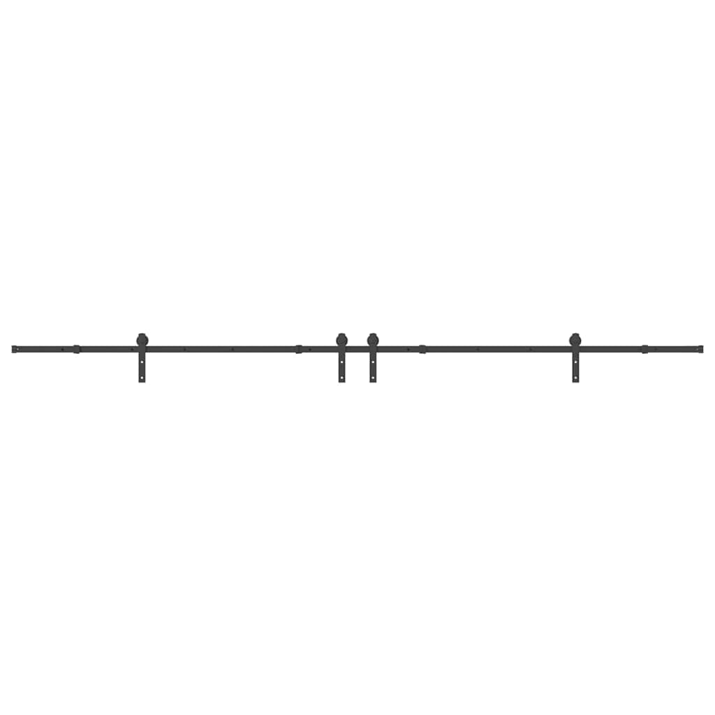 Liukuovi Hardware Kit 400 Cm Teräs Musta