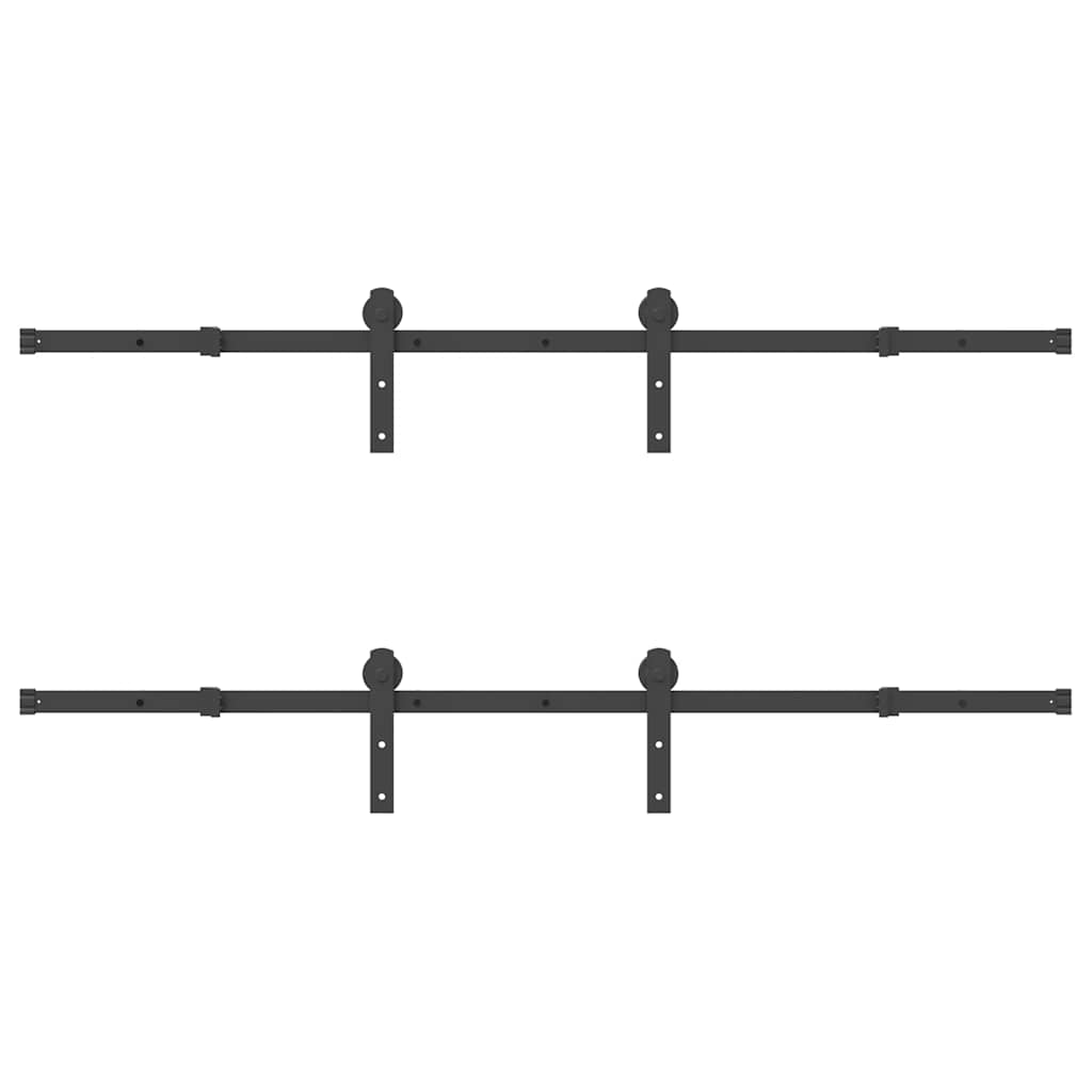 Liukuovi Hardware Kit 400 Cm Teräs Musta