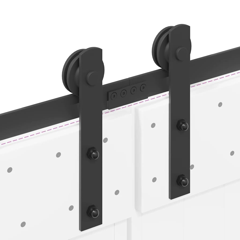 Liukuovi Hardware Kit 400 Cm Teräs Musta