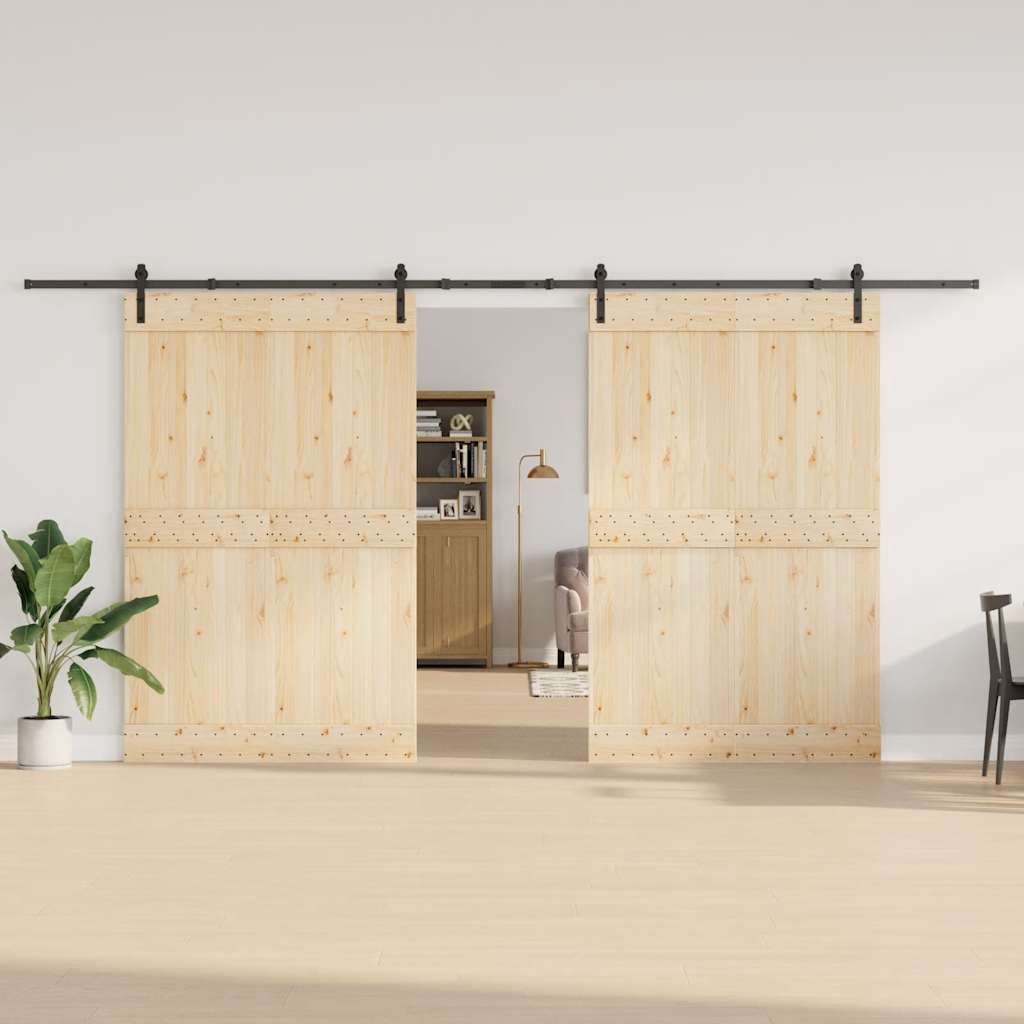 Liukuovi Hardware Kit 427 Cm Teräs Musta
