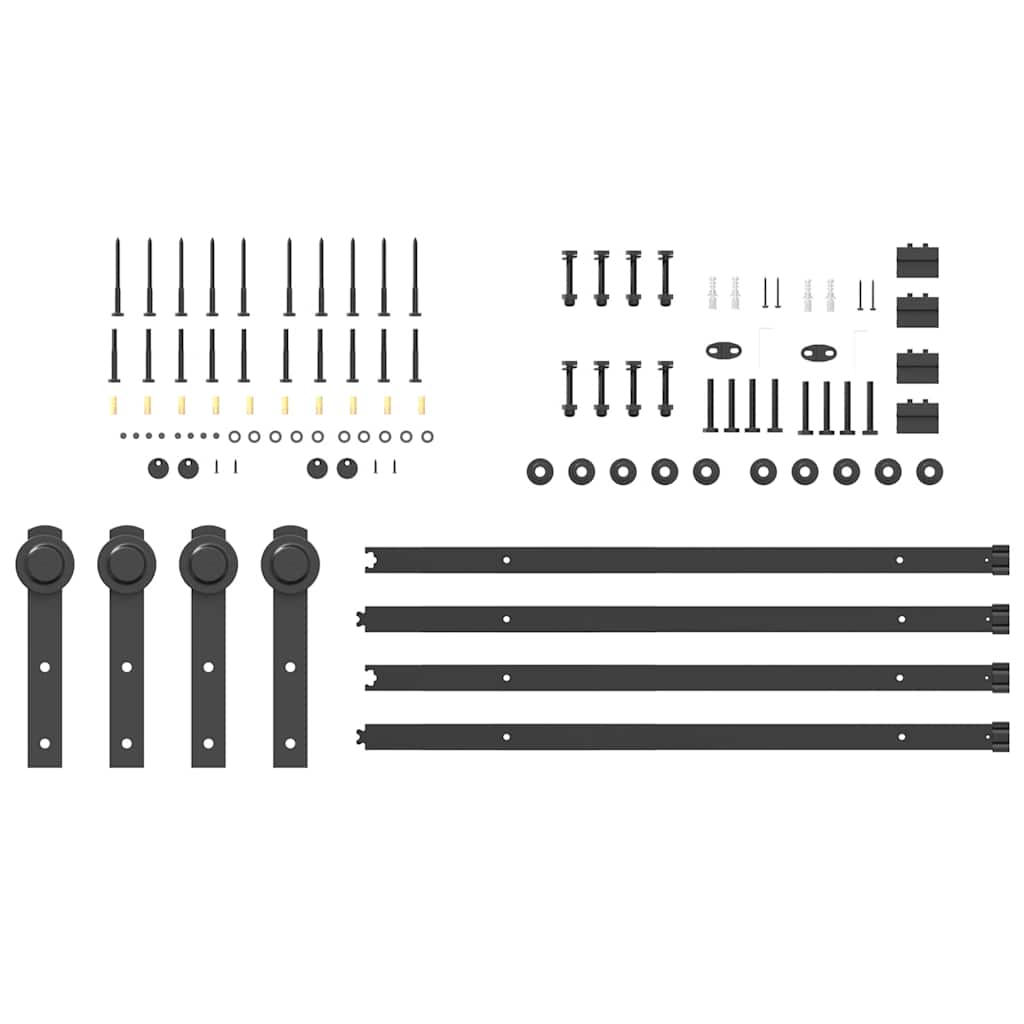 Liukuovi Hardware Kit 427 Cm Teräs Musta