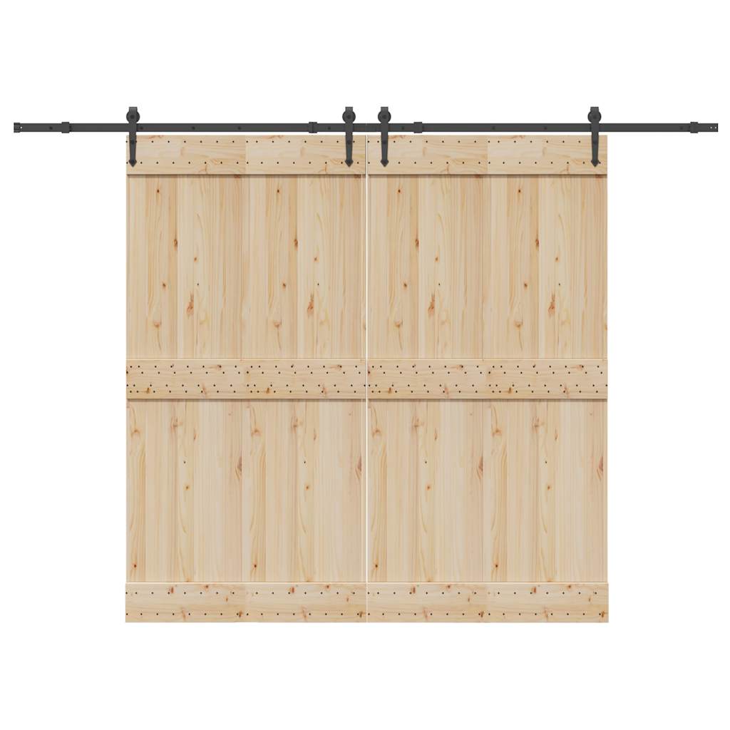 Liukuoven Asennussarja Teräs 305 Cm Musta