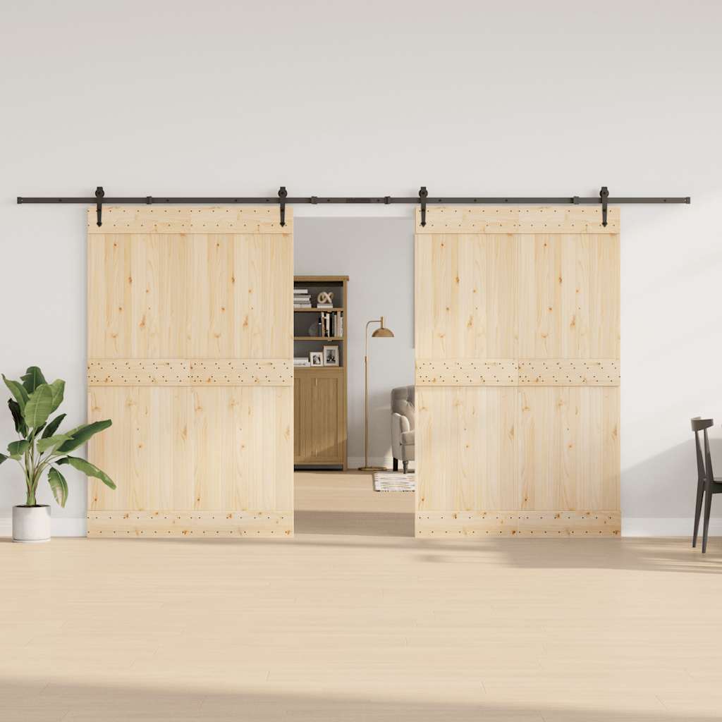 Liukuovi Hardware Kit 427 Cm Teräs Musta