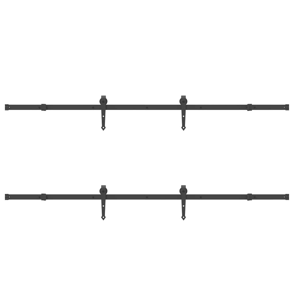 Liukuovi Hardware Kit 427 Cm Teräs Musta