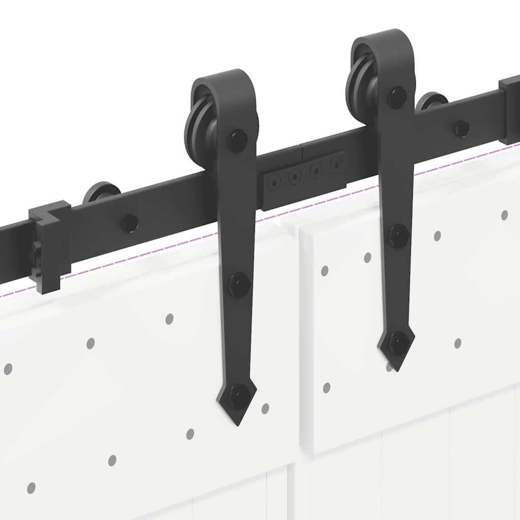 Liukuovi Hardware Kit 427 Cm Teräs Musta