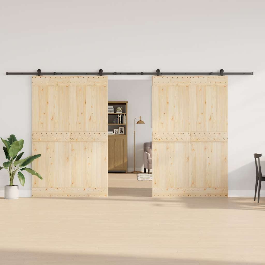 Liukuovi Hardware Kit 427 Cm Teräs Musta