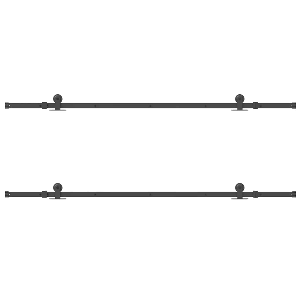 Liukuovi Hardware Kit 427 Cm Teräs Musta