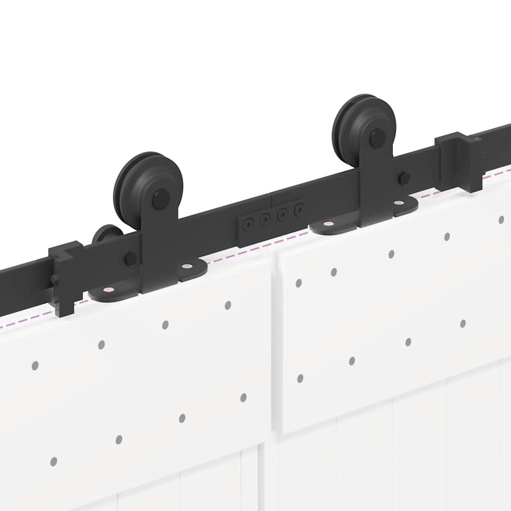 Liukuovi Hardware Kit 427 Cm Teräs Musta