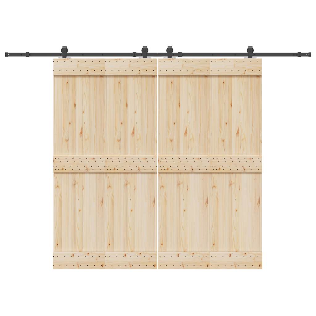 Liukuoven Asennussarja Teräs 305 Cm Musta