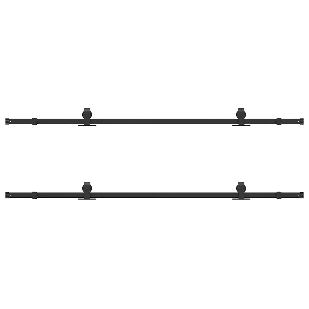 Liukuovi Hardware Kit 427 Cm Teräs Musta