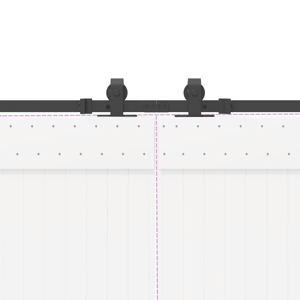 Liukuovi Hardware Kit 427 Cm Teräs Musta