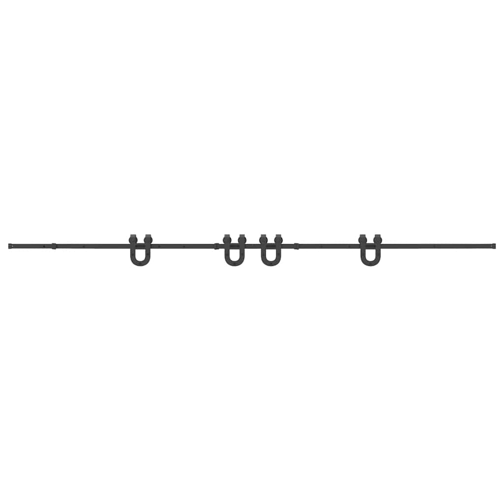Liukuovi Hardware Kit 400 Cm Teräs Musta
