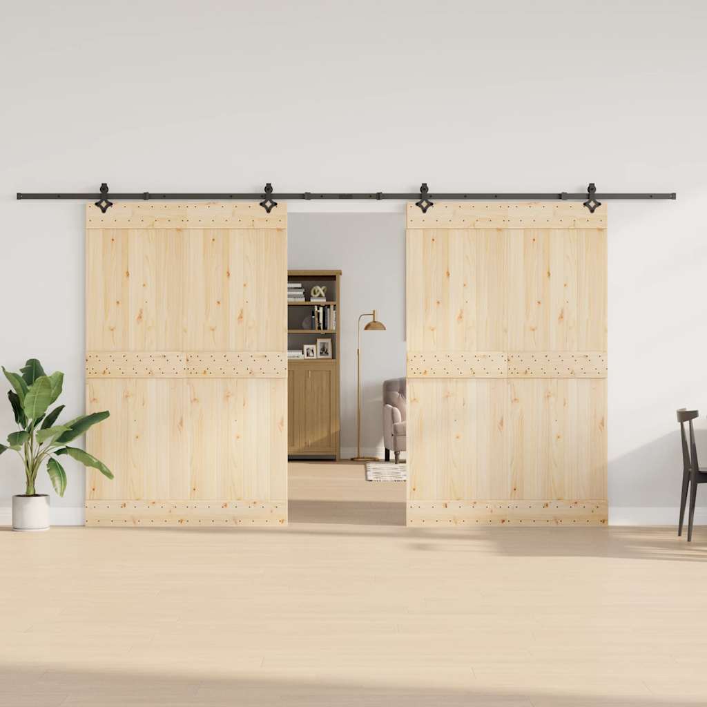 Liukuovi Hardware Kit 427 Cm Teräs Musta
