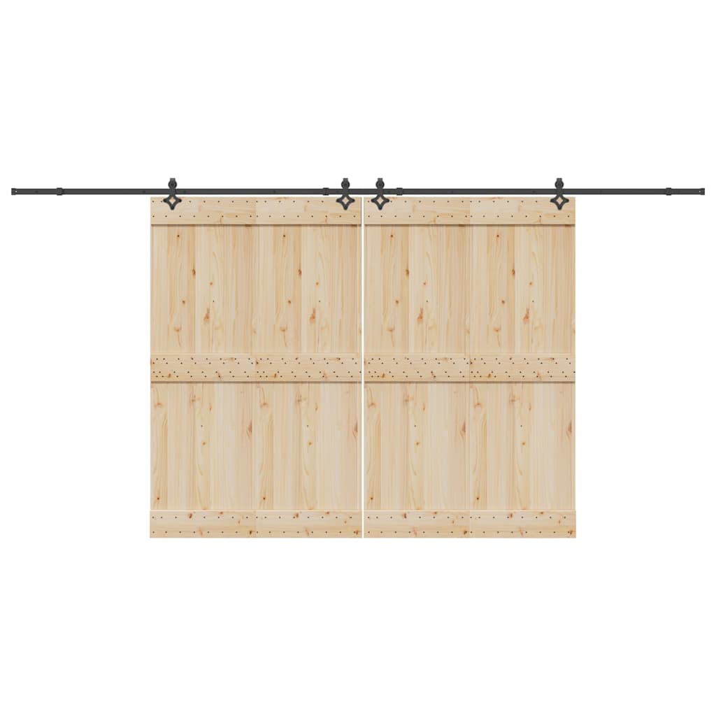Liukuovi Hardware Kit 427 Cm Teräs Musta