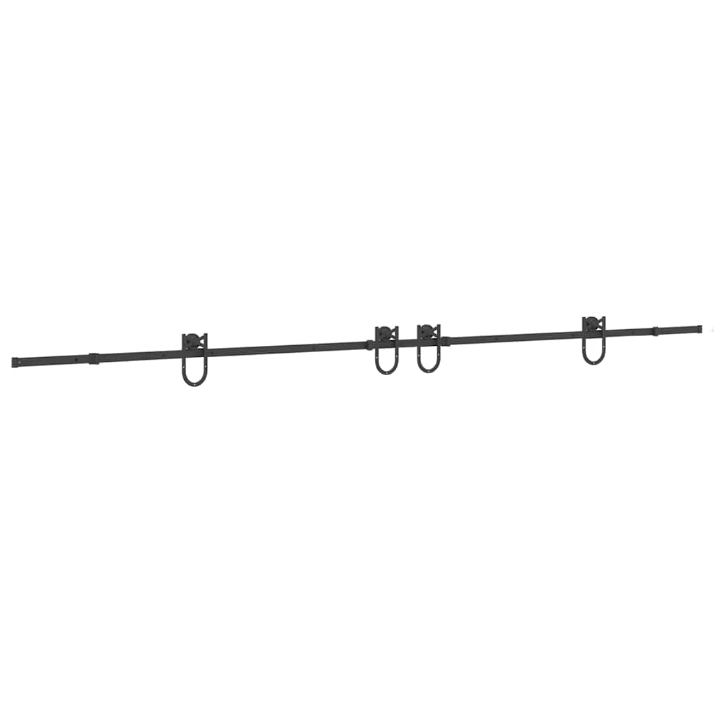 Liukuovi Hardware Kit 400 Cm Teräs Musta